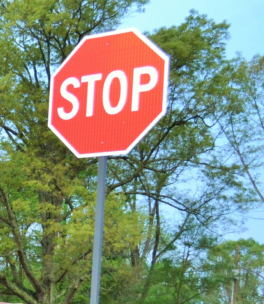 Stop Sign close up